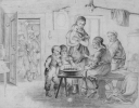 Tříkrálové zvyky, kresba Jarolíma Štantejského