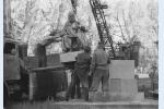 Instalace sochy Aloise Jiráska dne 2. června 1959